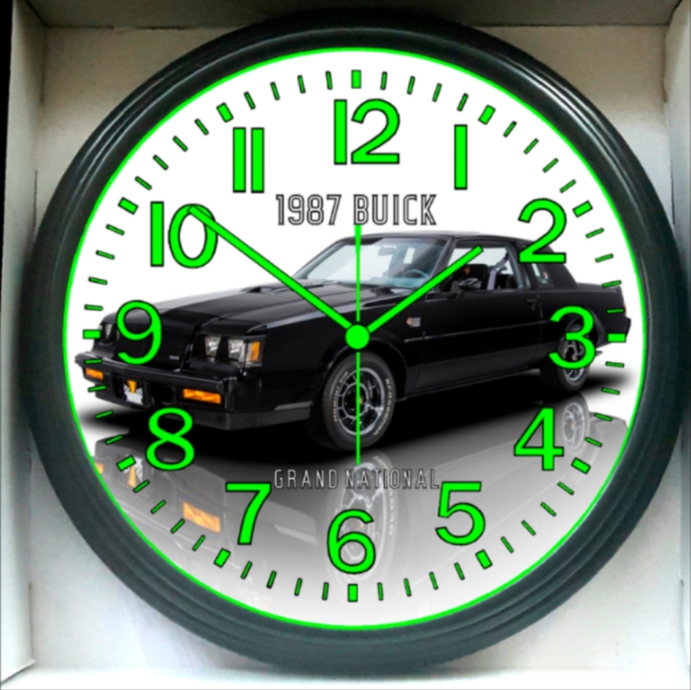 1987 Buick Grand National Glow In The Dark Wall Clock New!